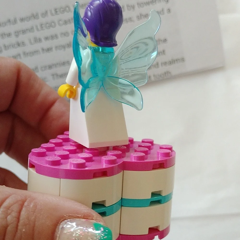 Princess Lila the Lego Tooth Fairy with Heart Shaped Box + Origin Story